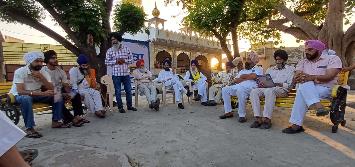 Constituency visit by Akali Dal (A) candidate S. Kushalpal Singh Mann